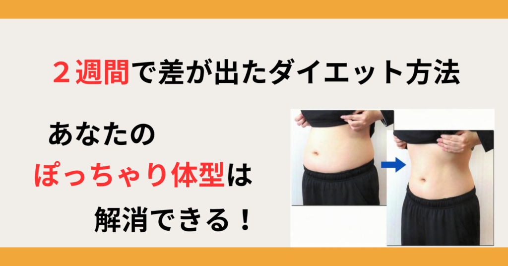 ぽっちゃり体型ダイエット