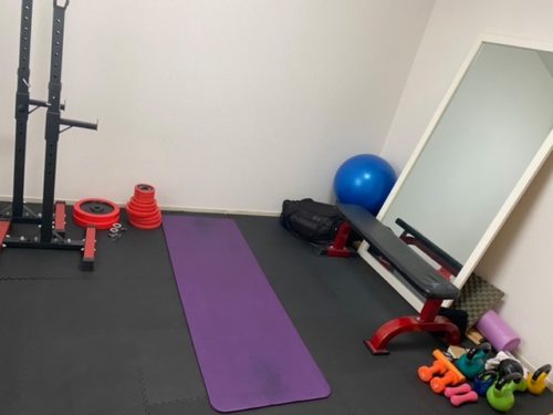 足利市パーソナルトレーニングジムのストレッチマット