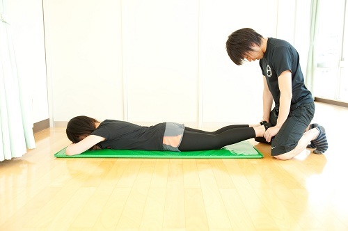 足利市整体の施術風景